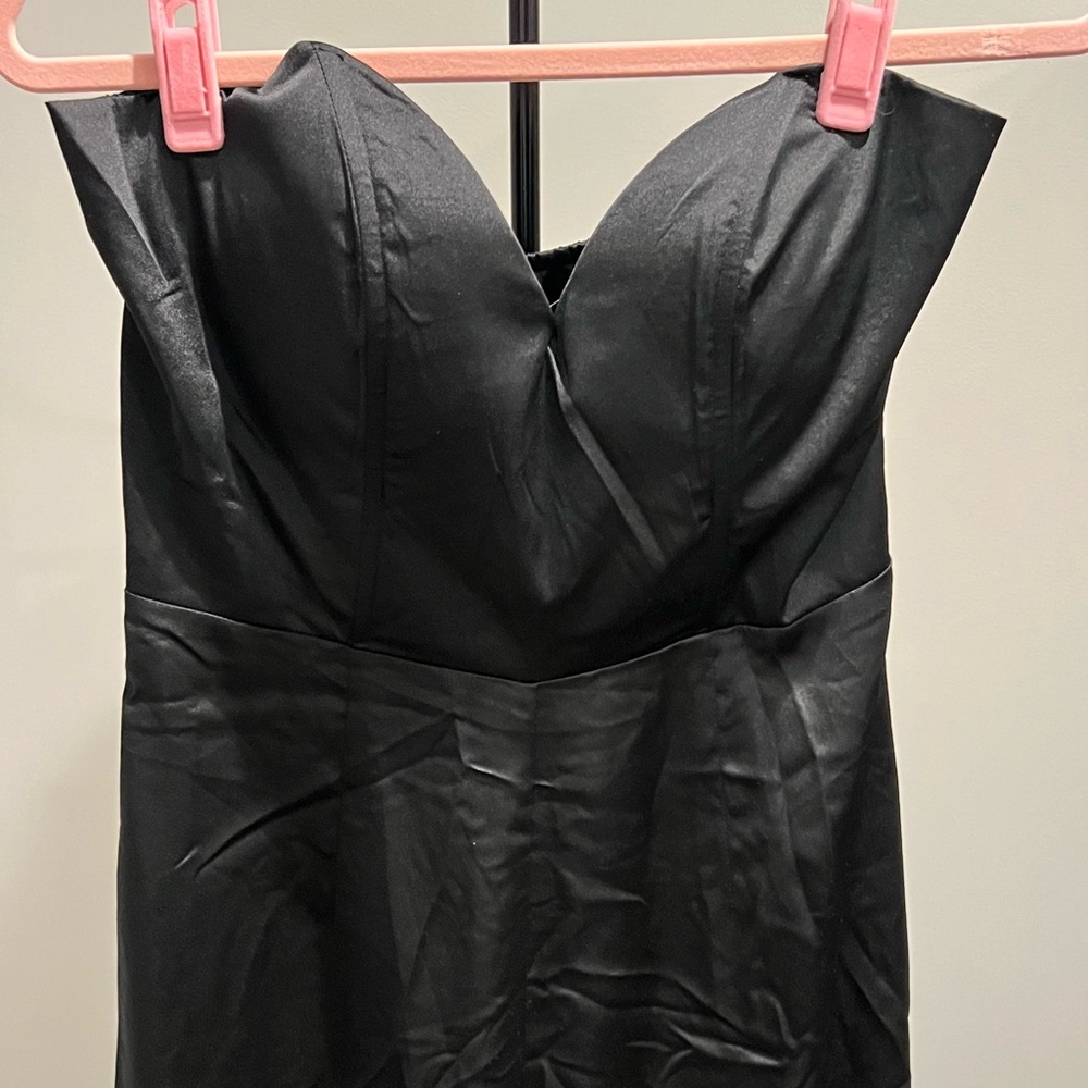 Strapless wide leg jumpsuit